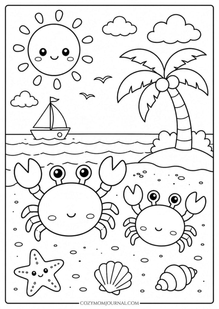summer coloring pages