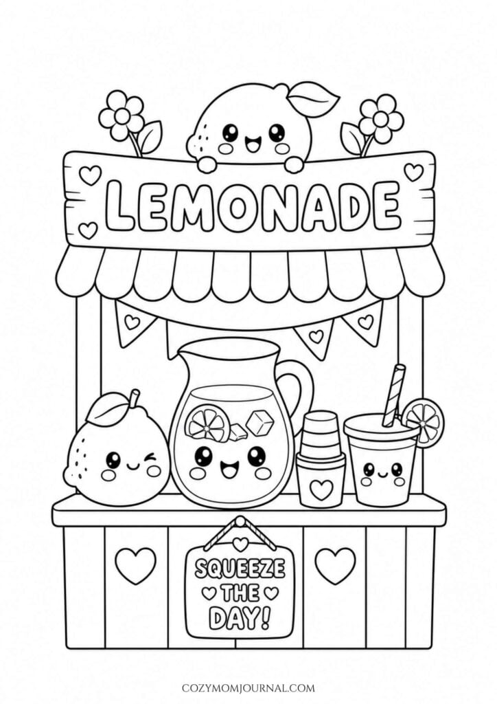summer coloring pages