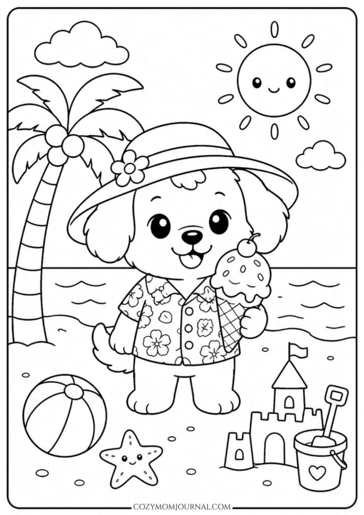 summer coloring pages
