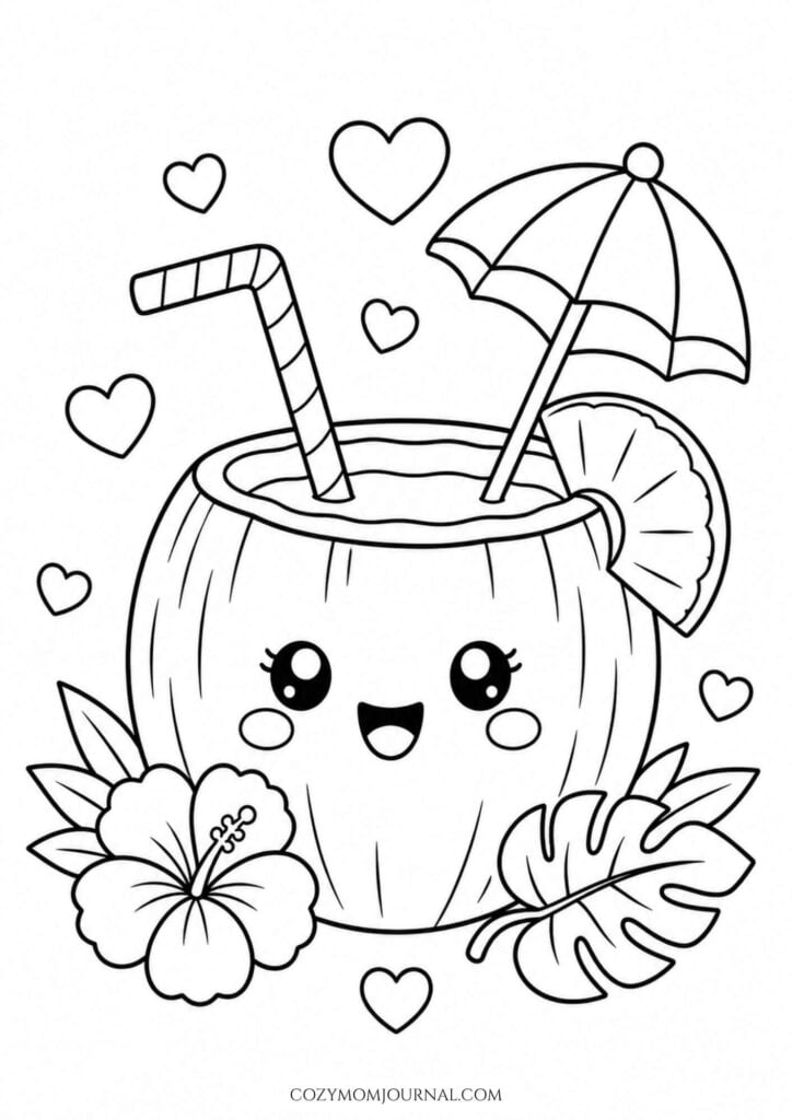 summer coloring pages