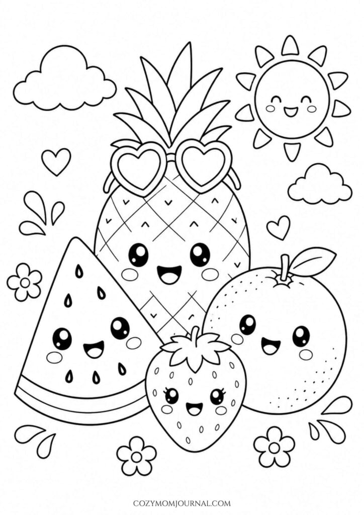 summer coloring pages