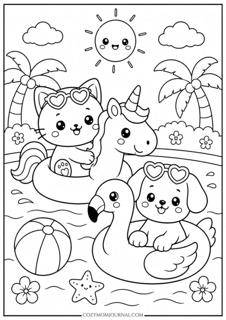 summer coloring pages
