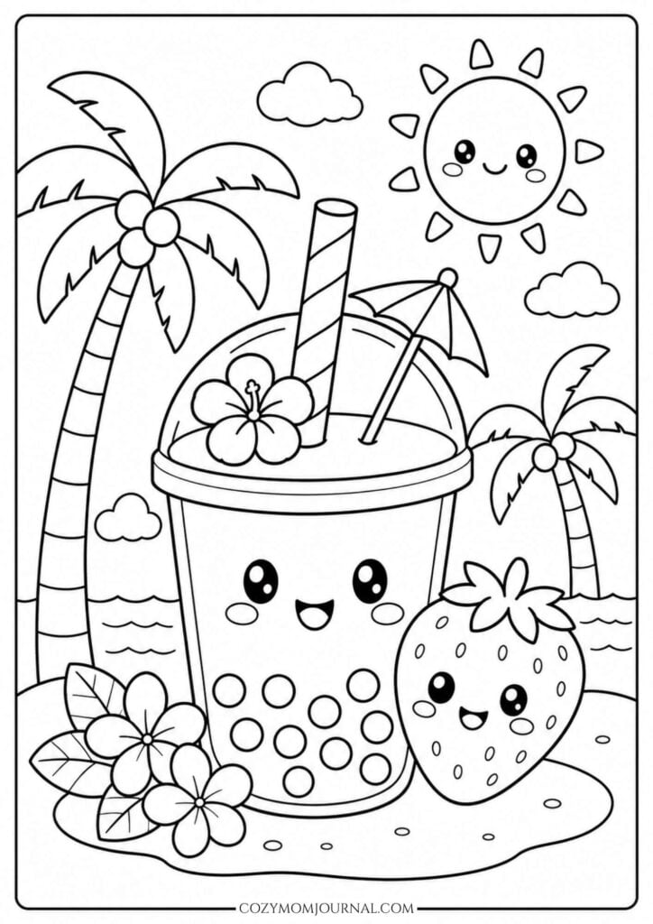 summer coloring pages