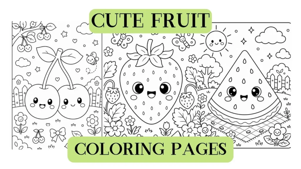 fruit coloring pages
