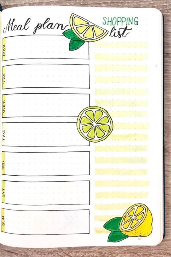 August bullet journal ideas