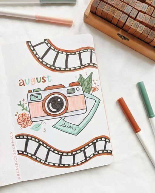 August bullet journal ideas