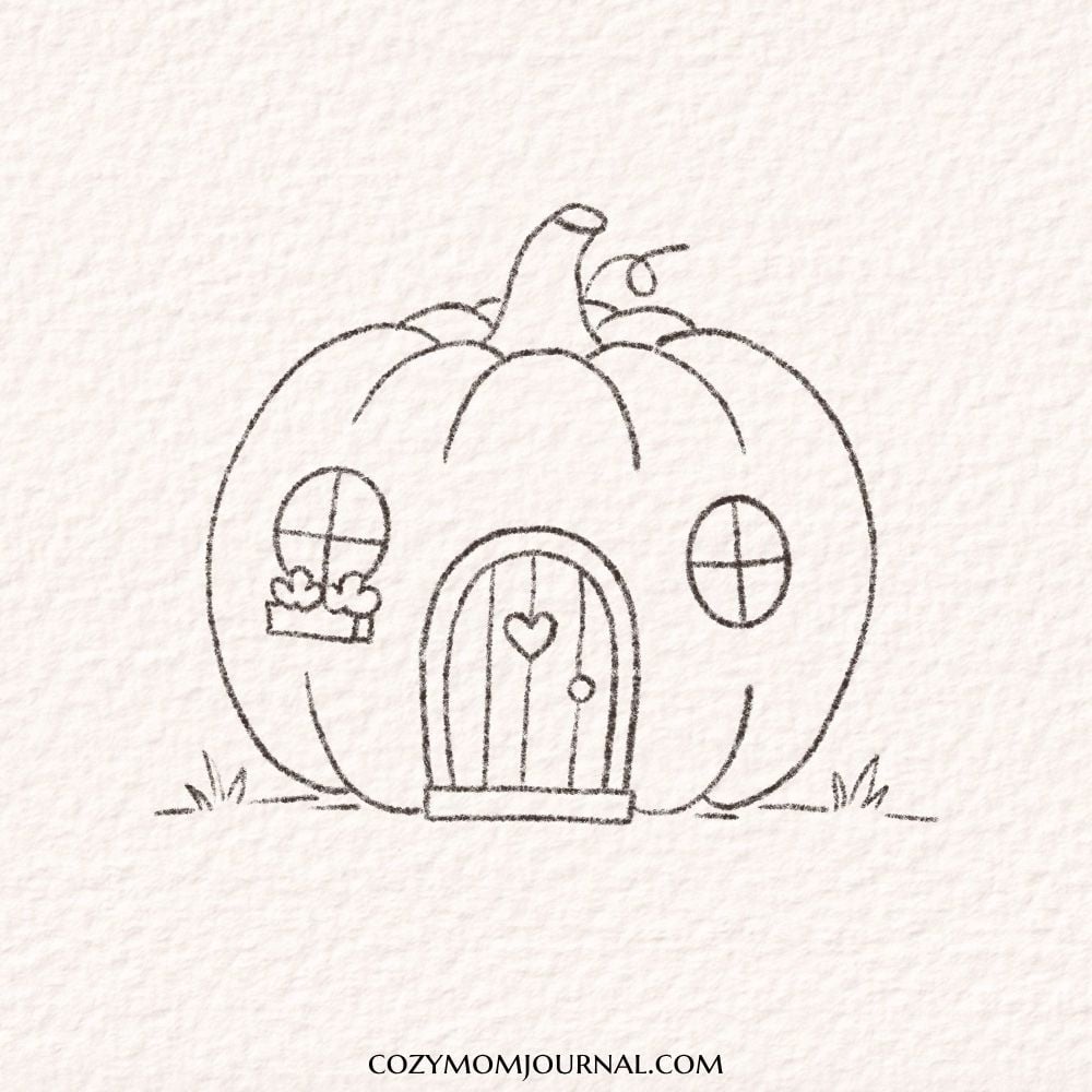 pumpkin doodle drawing ideas