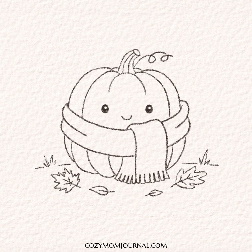 pumpkin doodle drawing ideas