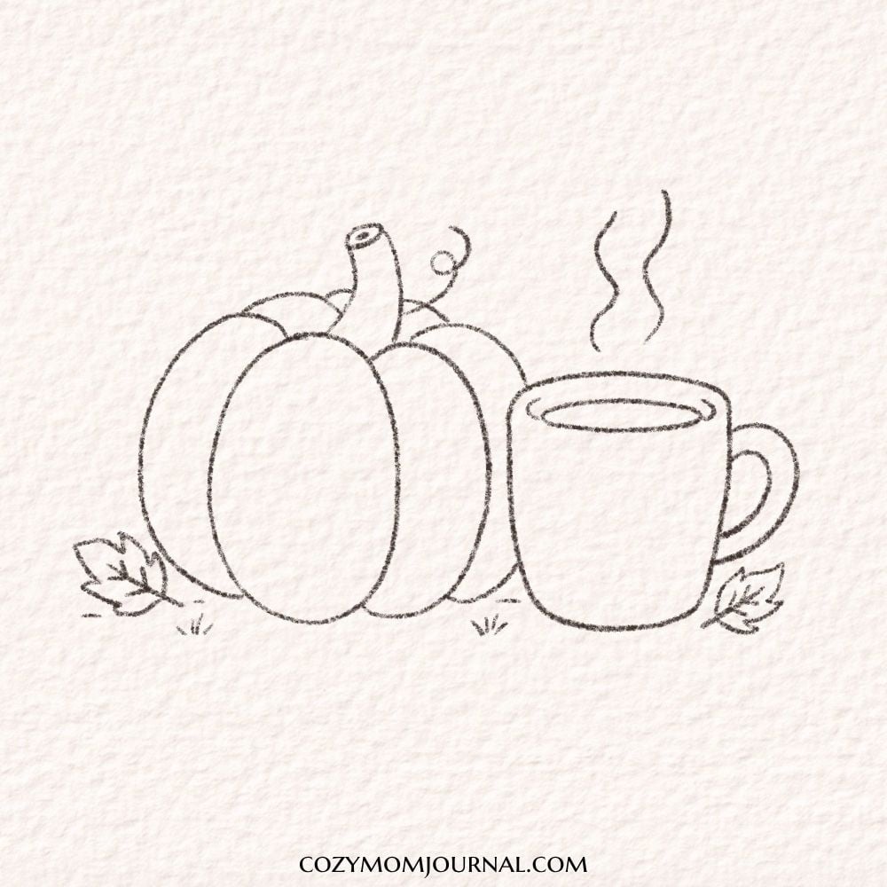 pumpkin doodle drawing ideas