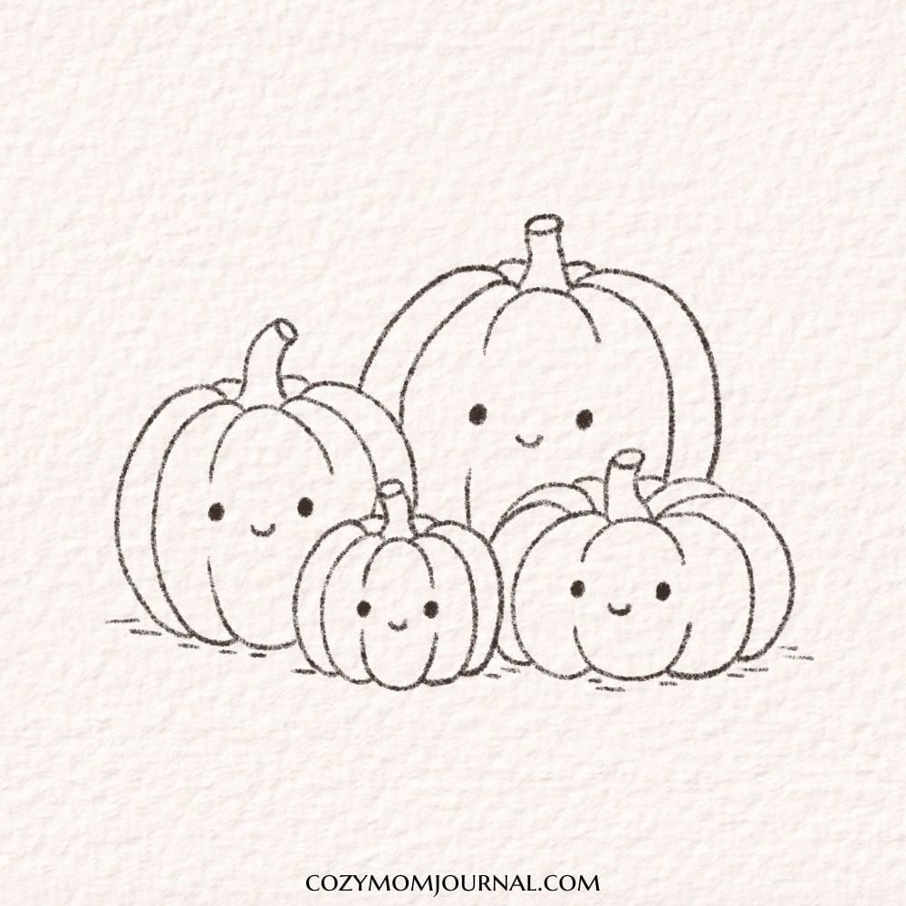 pumpkin doodle drawing ideas