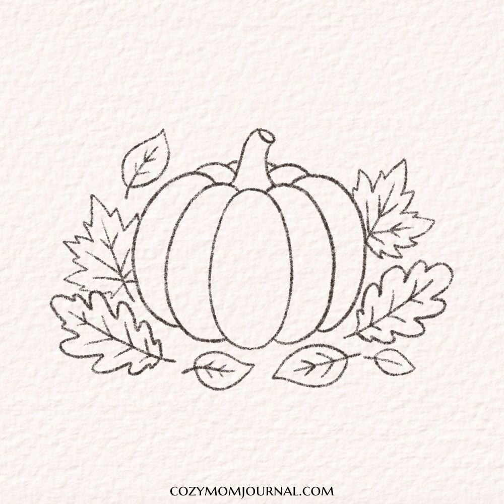 pumpkin doodle drawing ideas