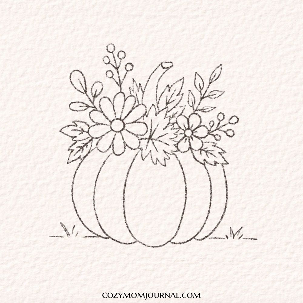 pumpkin doodle drawing ideas