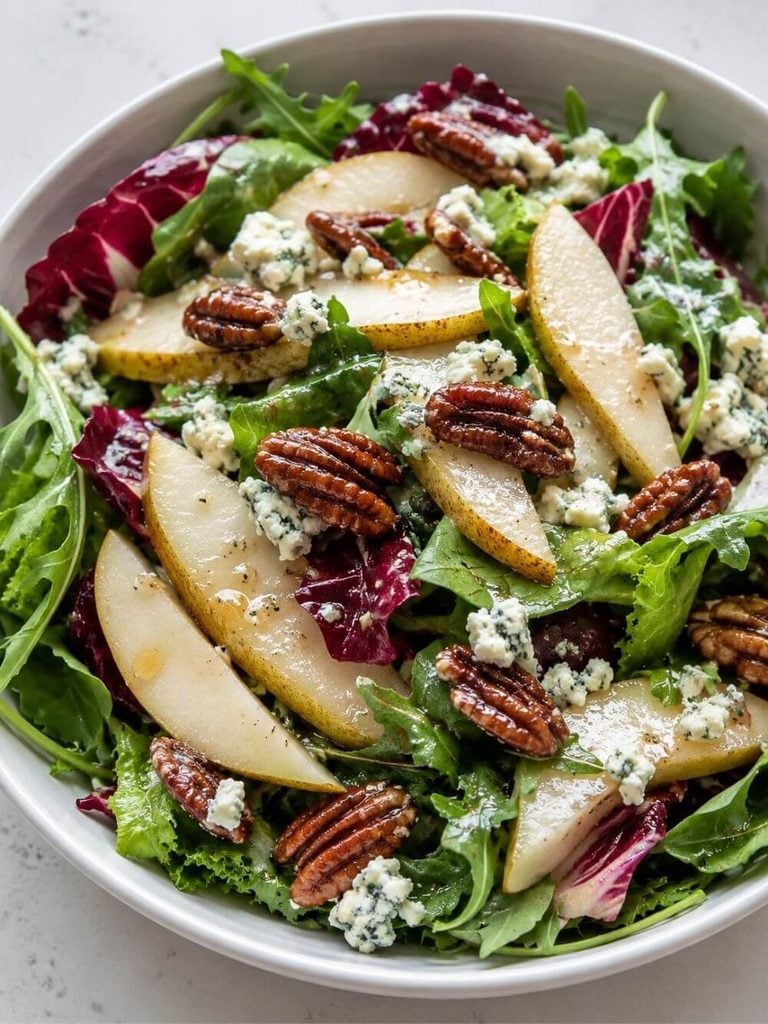 Pear, Gorgonzola, and Candied Pecan Salad
