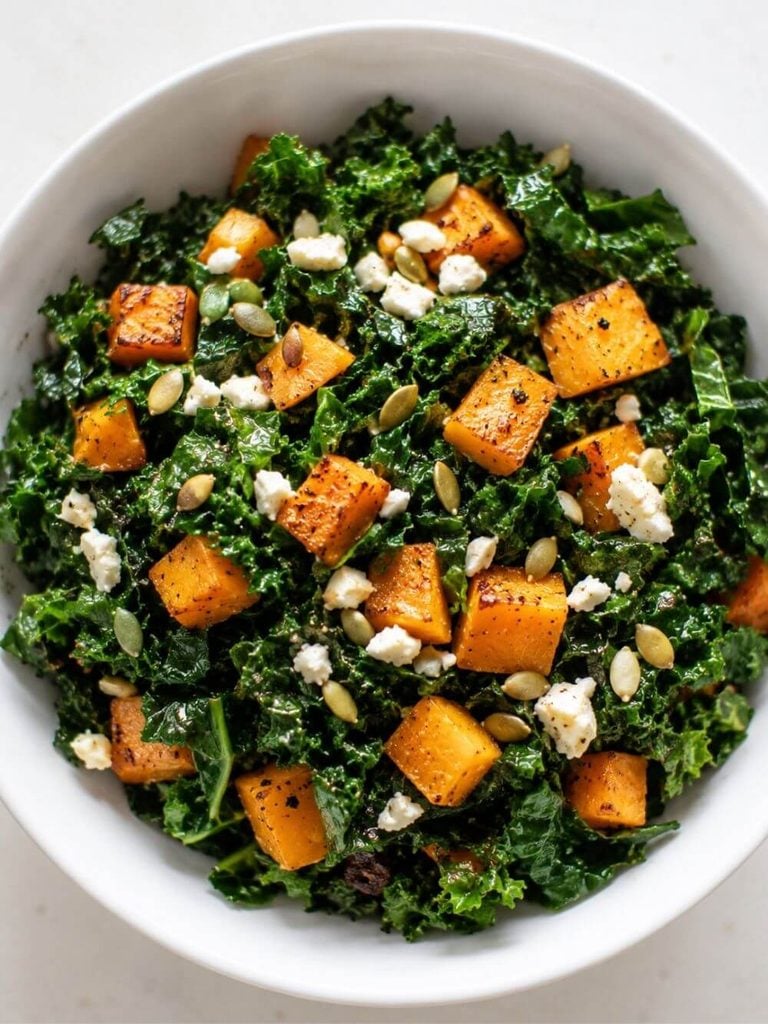 Roasted Butternut Squash and Kale Salad