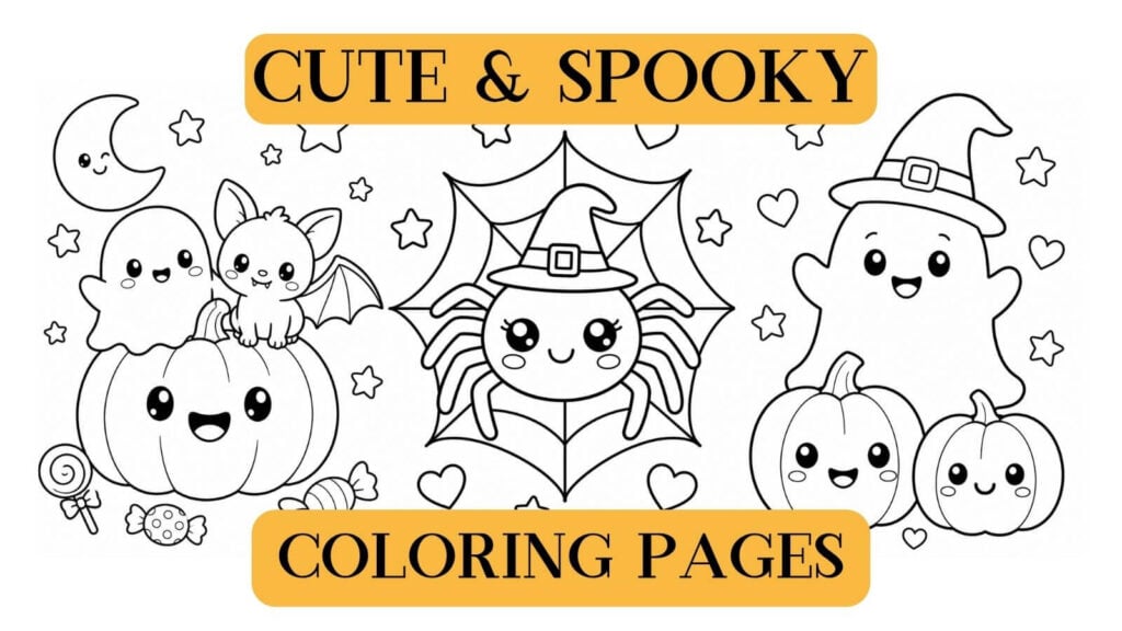 Cute Spooky Coloring Pages