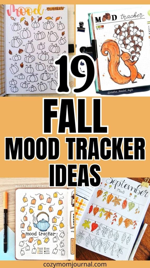 fall mood tracker ideas for bullet journal