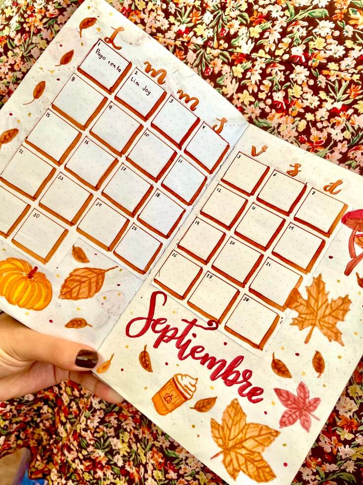 September bullet journal ideas