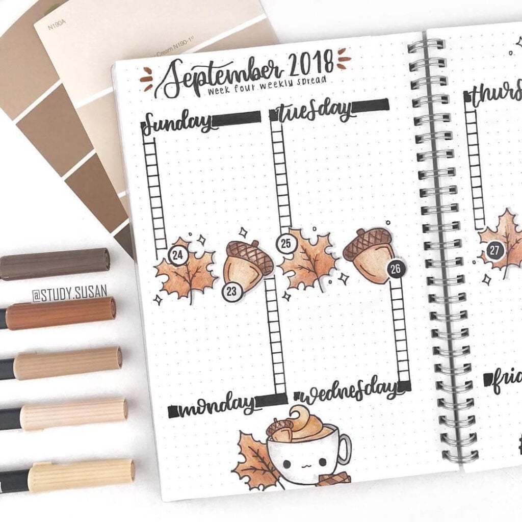 September bullet journal ideas