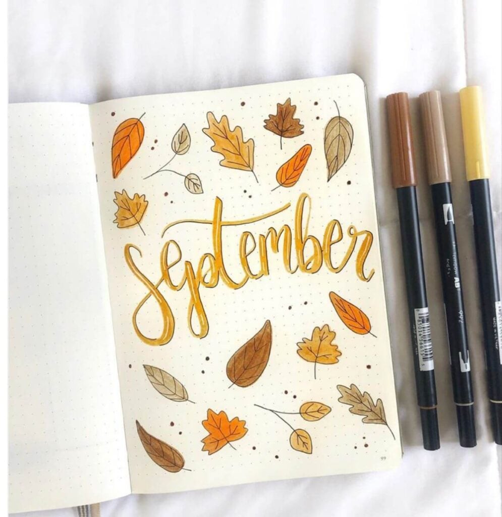 September bullet journal ideas
