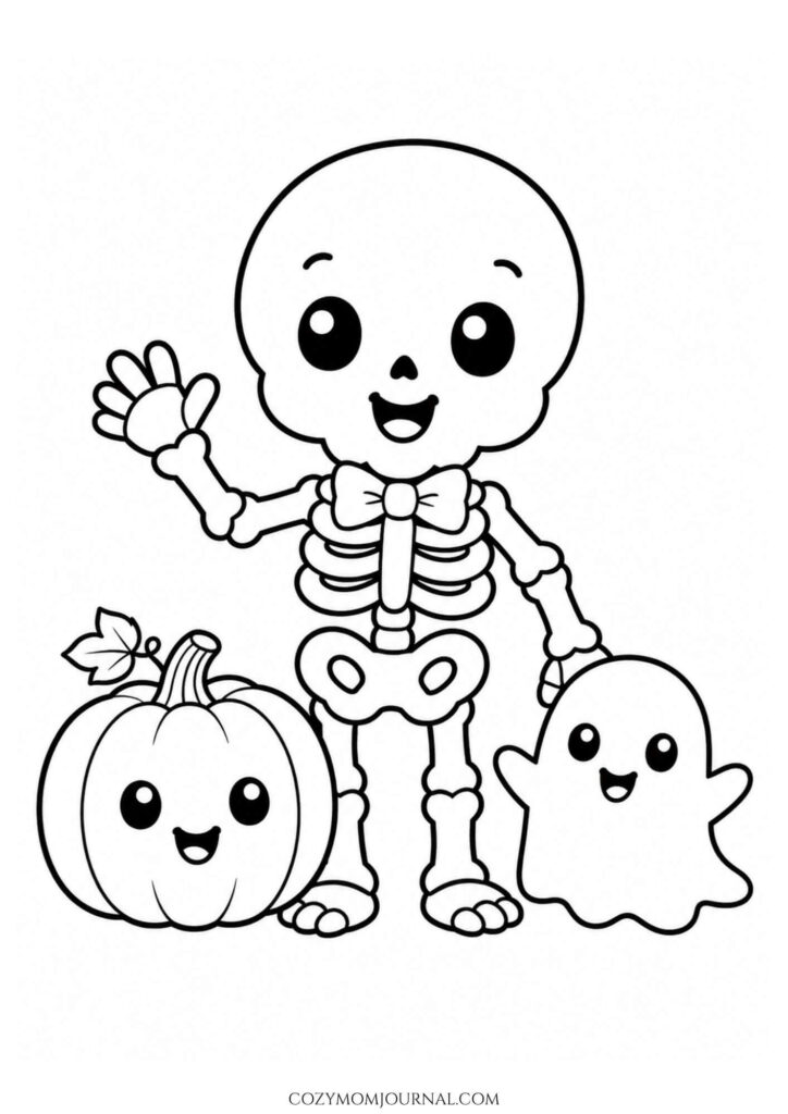 Cute Spooky Coloring Pages