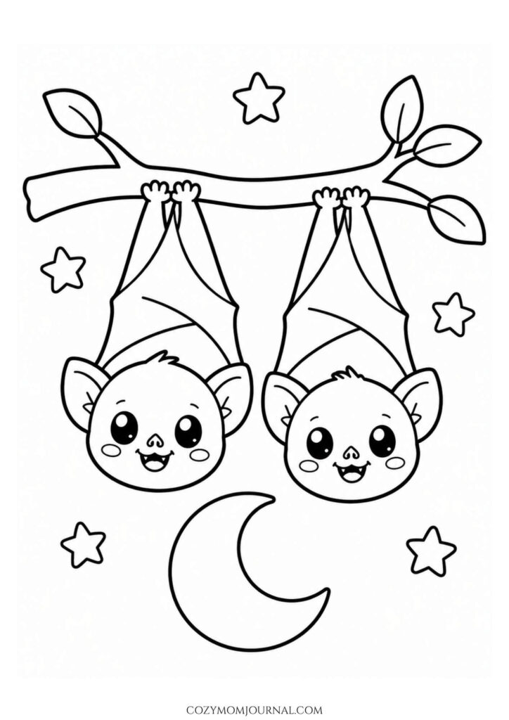 Cute Spooky Coloring Pages
