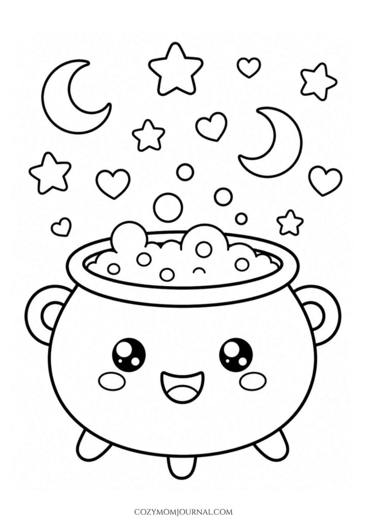 Cute Spooky Coloring Pages