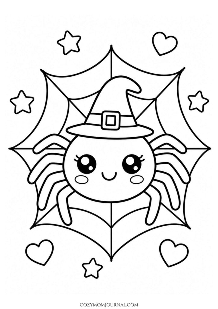 Cute Spooky Coloring Pages