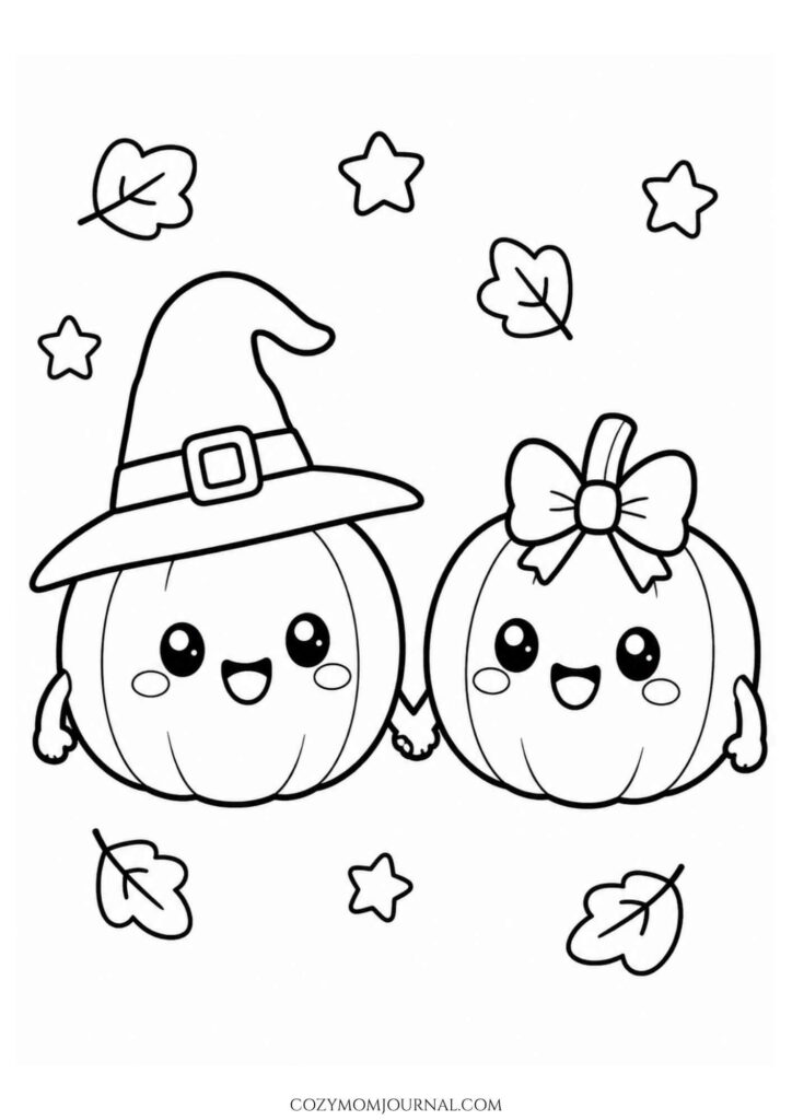Cute Spooky Coloring Pages