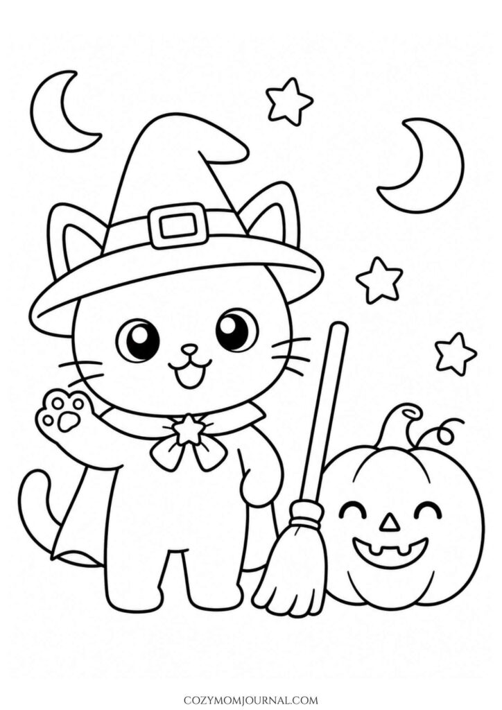 Cute Spooky Coloring Pages