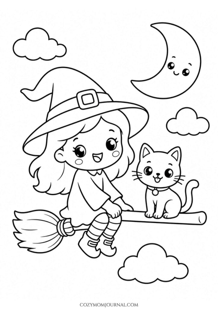 Cute Spooky Coloring Pages