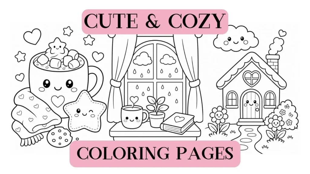 cute cozy coloring pages