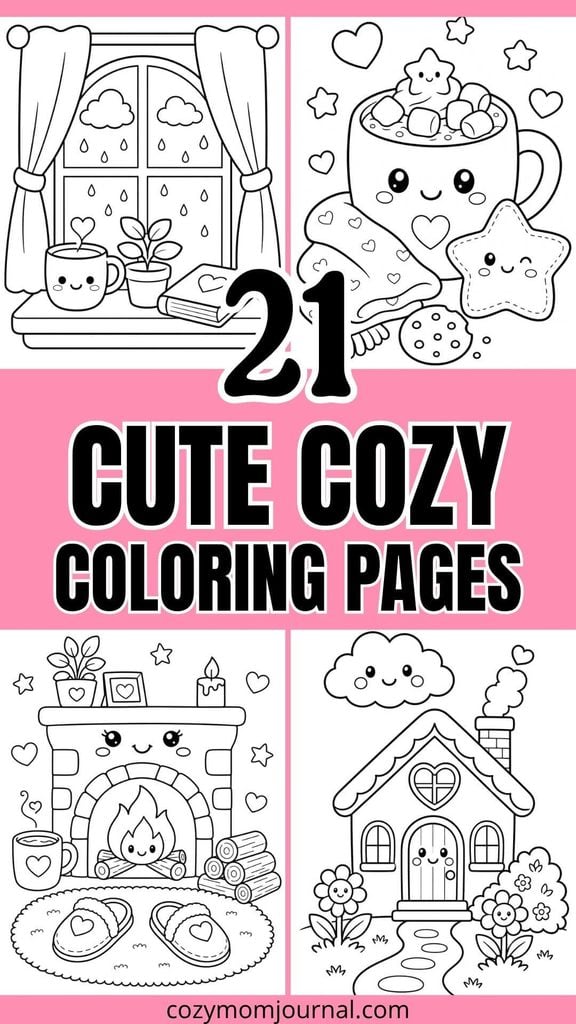 cute cozy coloring pages