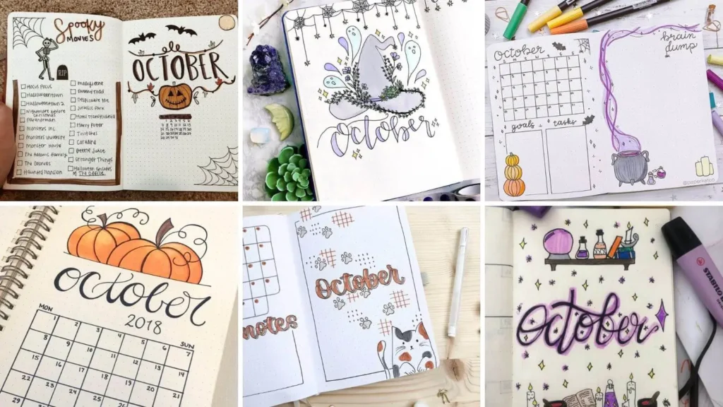 October bullet journal ideas