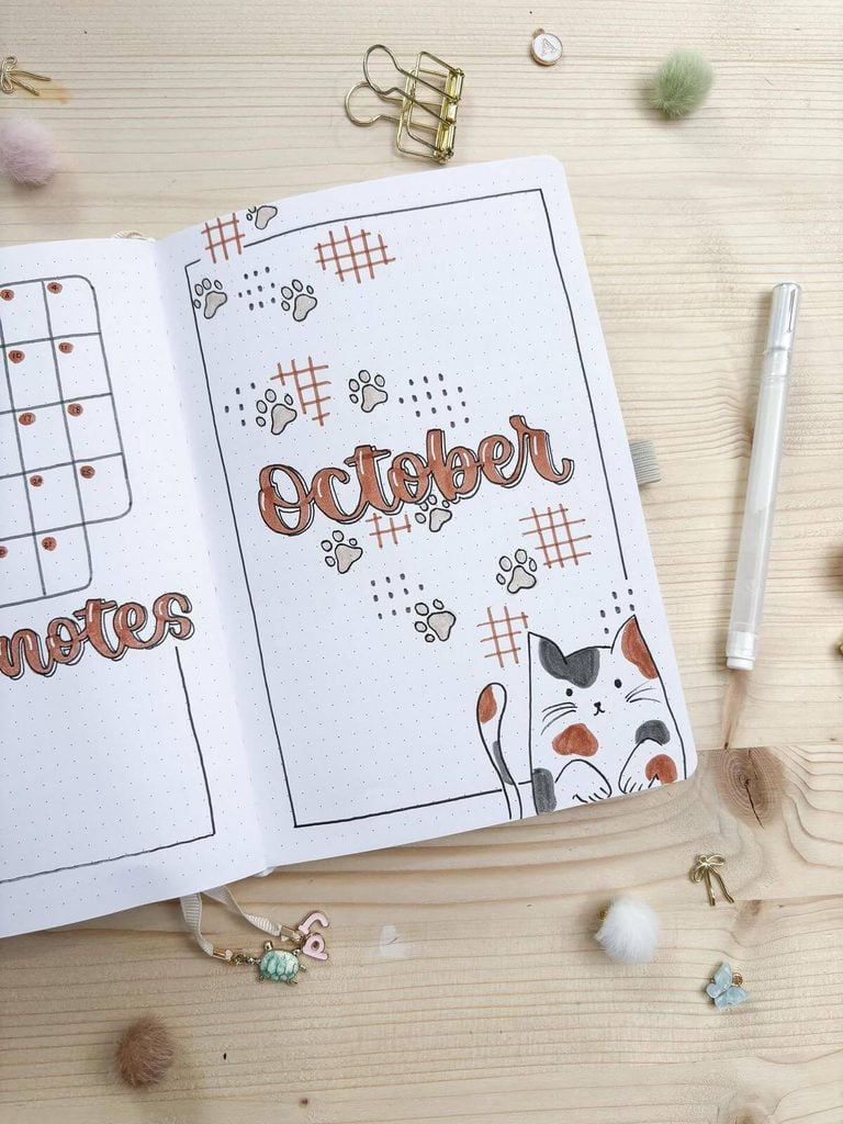 October bullet journal ideas