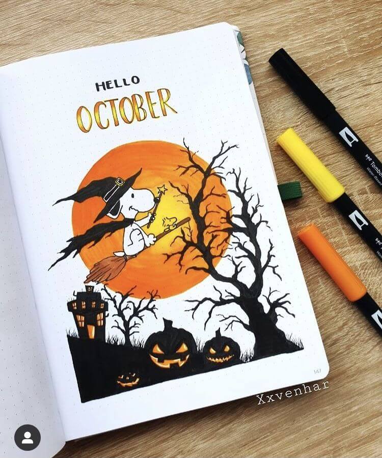 October bullet journal ideas