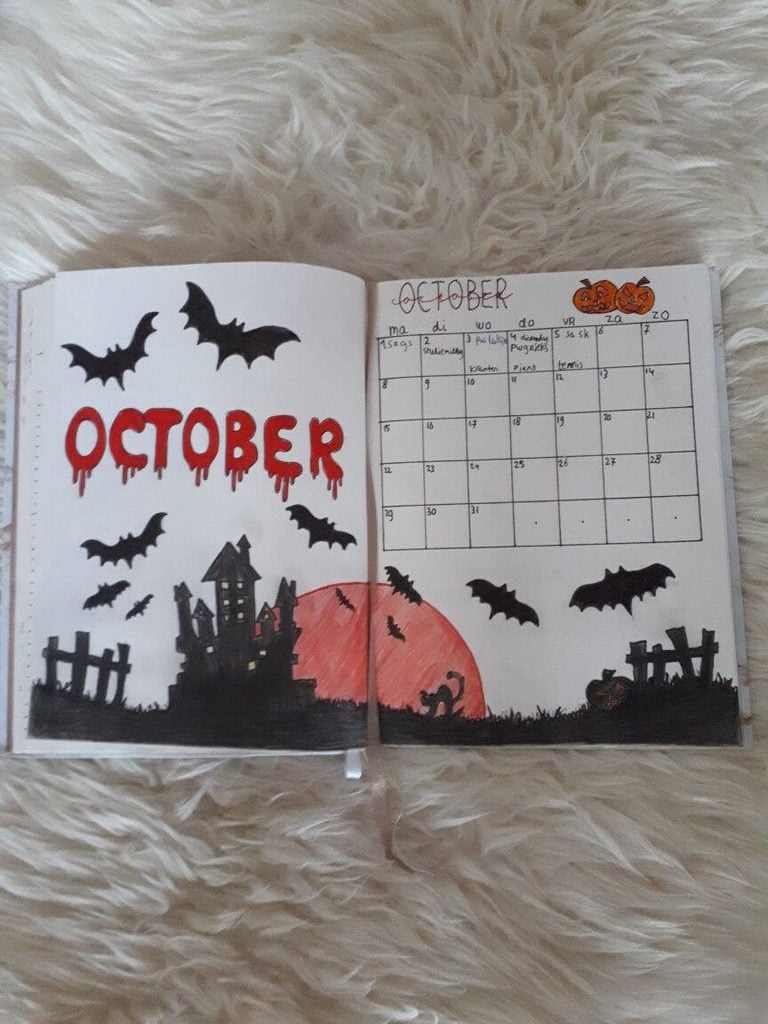 October bullet journal ideas