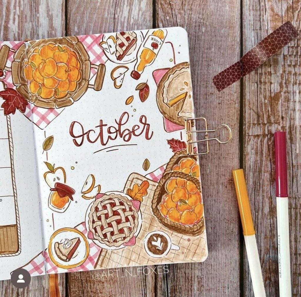 October bullet journal ideas