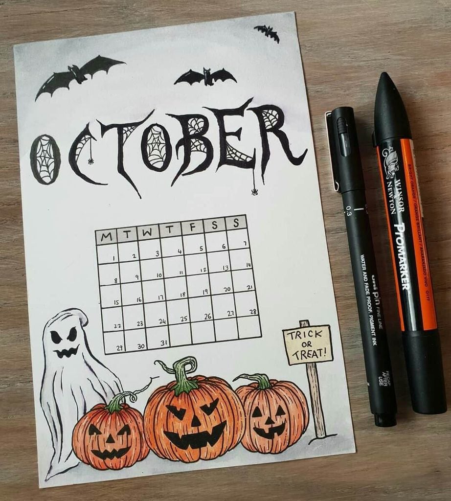 October bullet journal ideas
