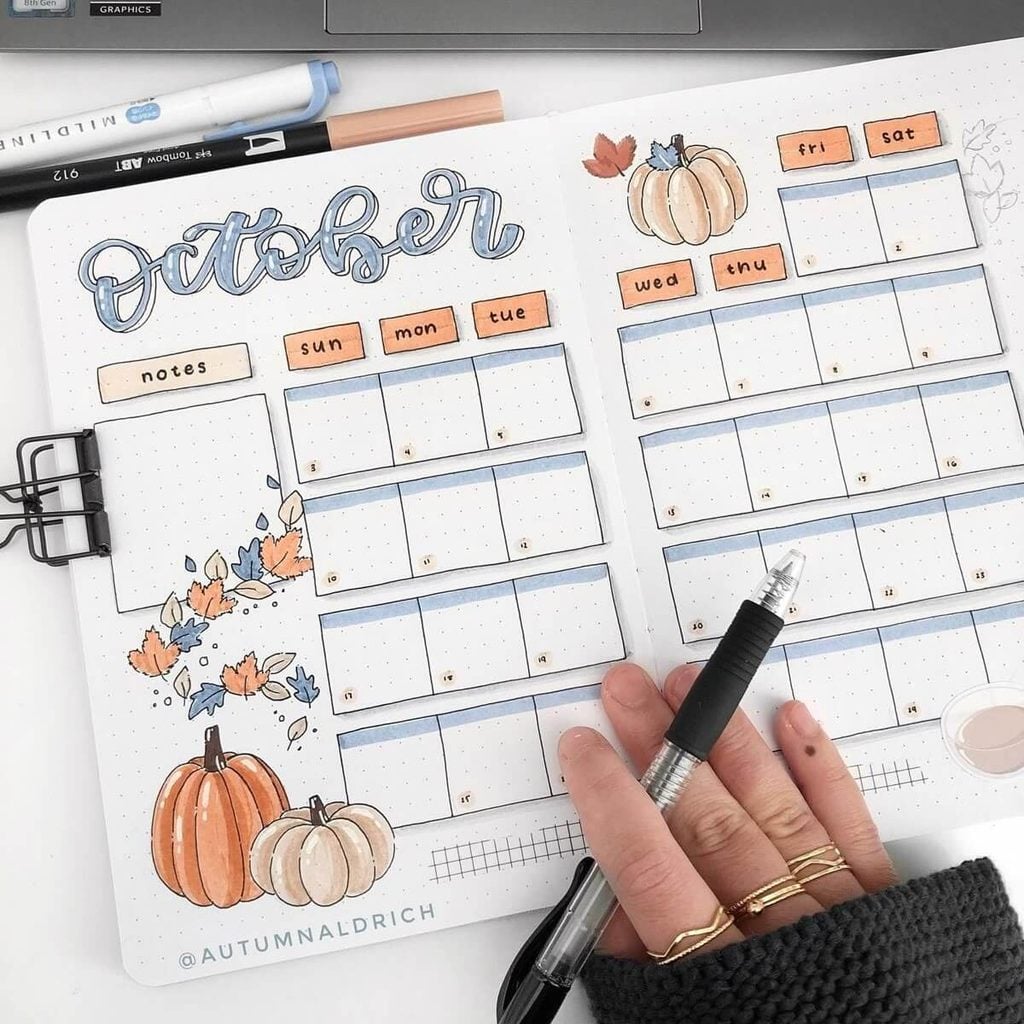 October bullet journal ideas