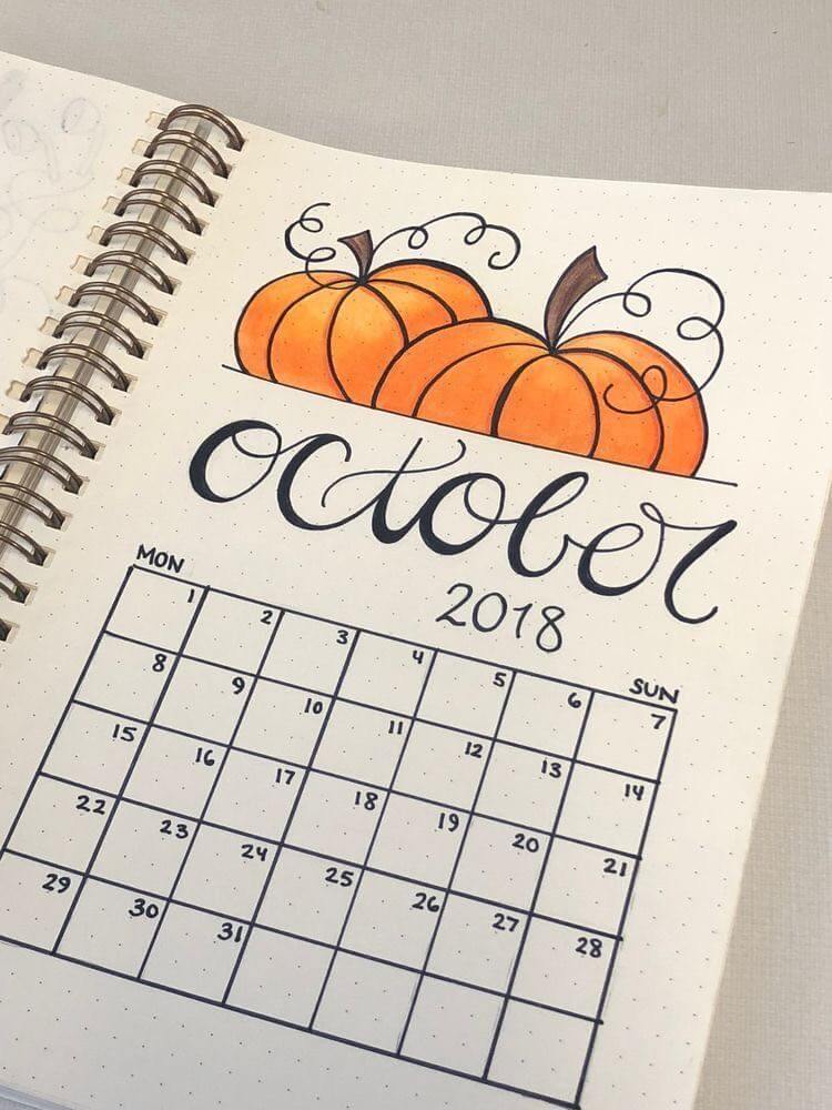 October bullet journal ideas