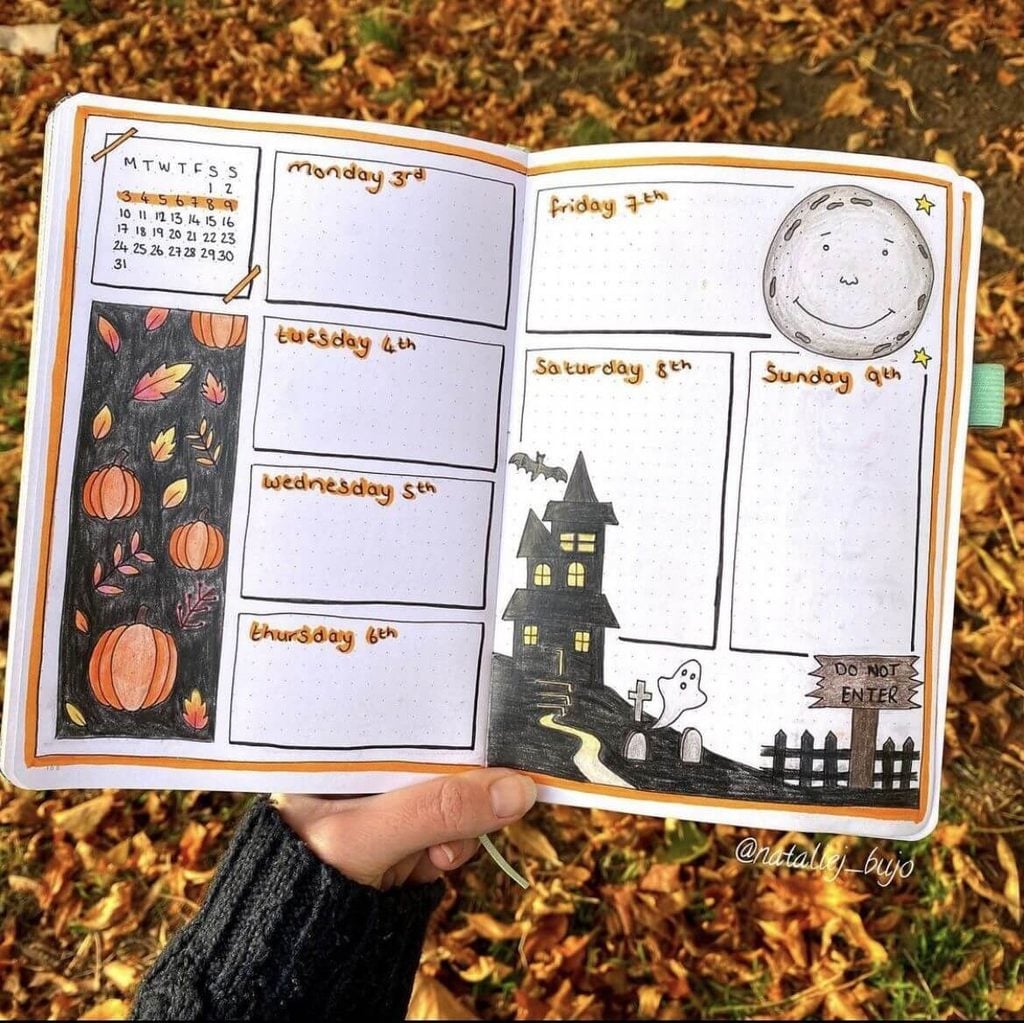 October bullet journal ideas