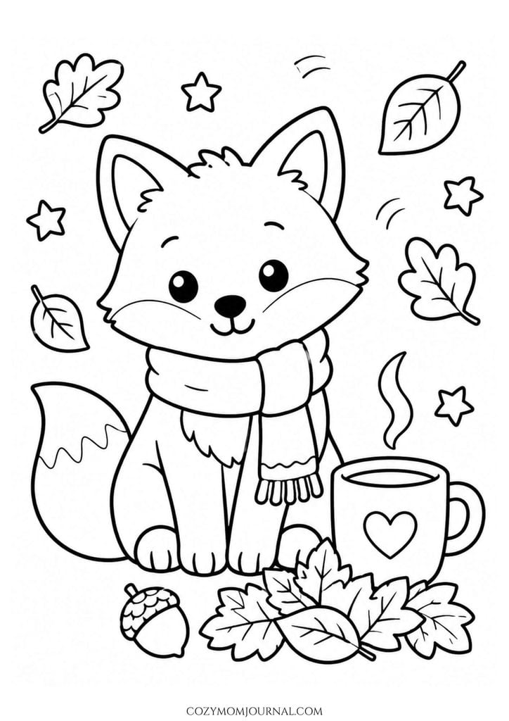 cute cozy coloring pages