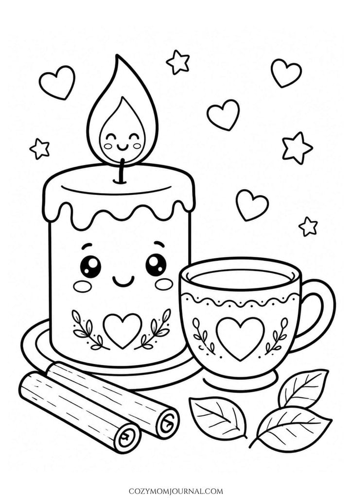 cute cozy coloring pages