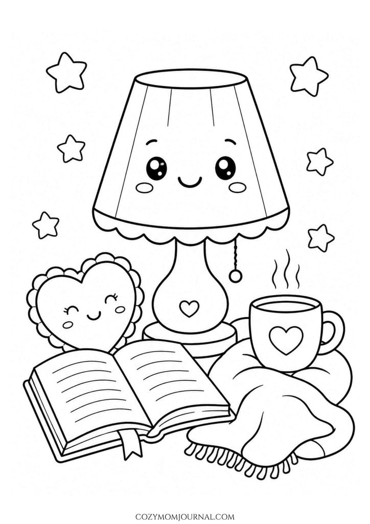 cute cozy coloring pages