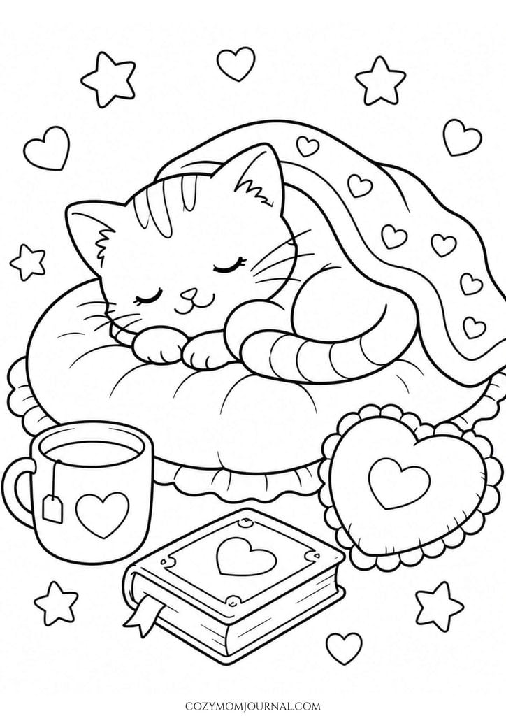 cute cozy coloring pages