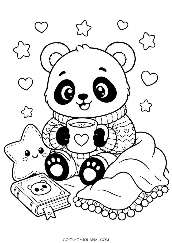 cute cozy coloring pages