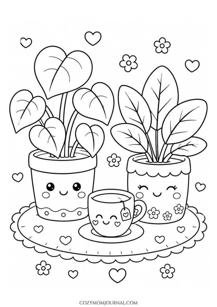 cute cozy coloring pages
