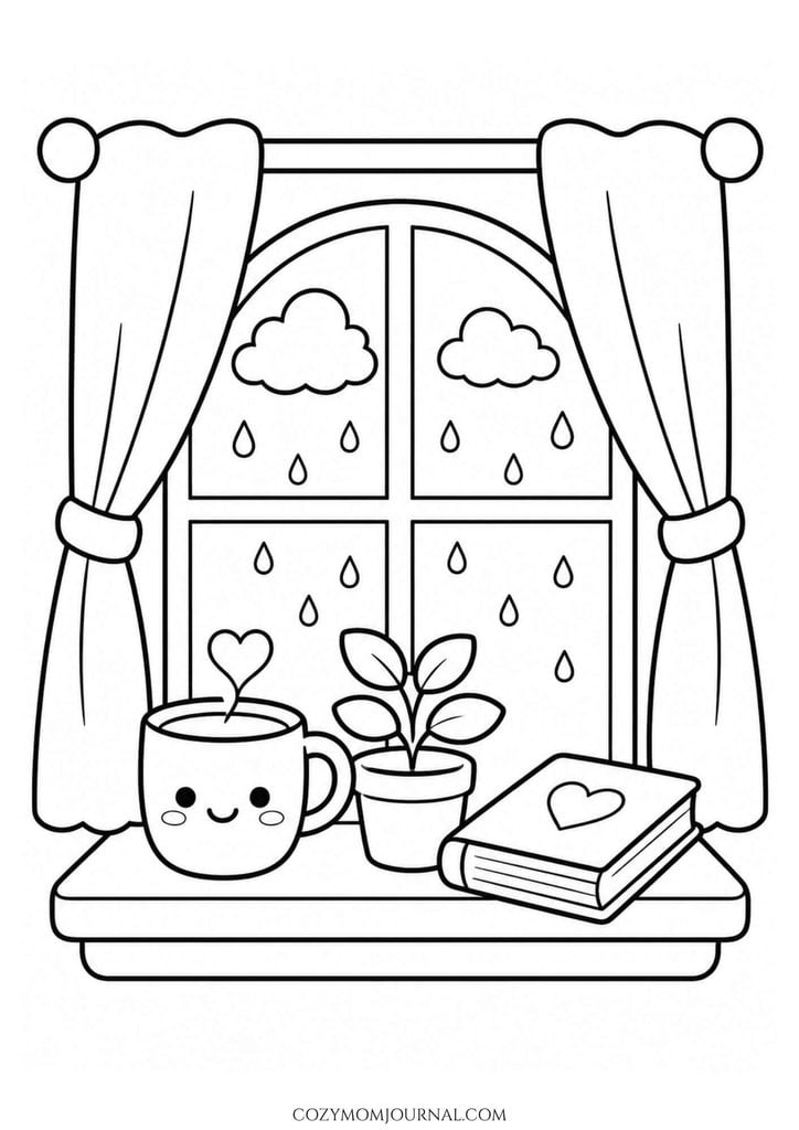 cute cozy coloring pages