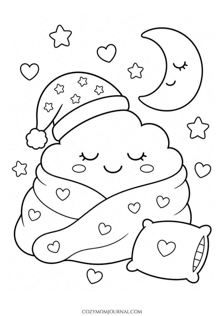 cute cozy coloring pages
