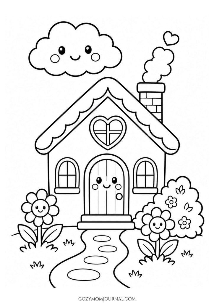 cute cozy coloring pages